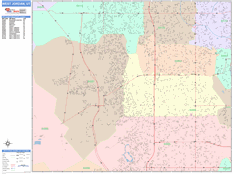 West Jordan Digital Map Color Cast Style
